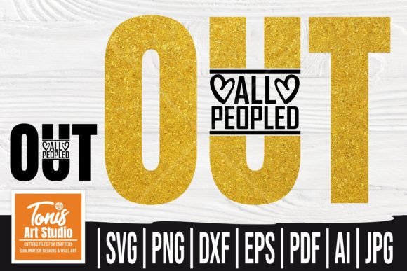 All Peopled Out SVG Funny Mom Design Review