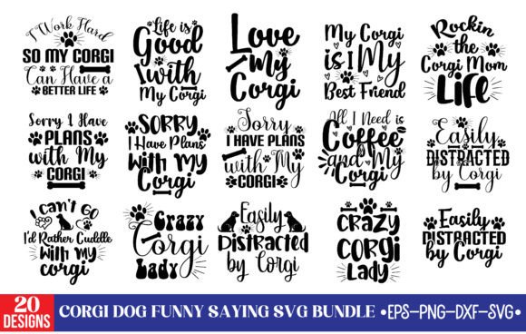 Corgi Dog Funny Saying SVG Bundle Review