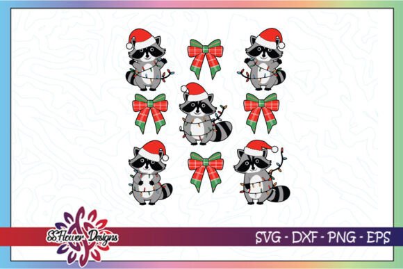 Cute Santa Racoon Funny Christmas SVG Review