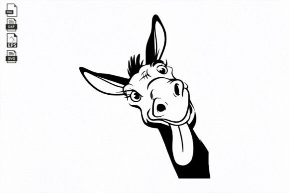 Donkey Svg, Funny Farm Animal Clipart Review