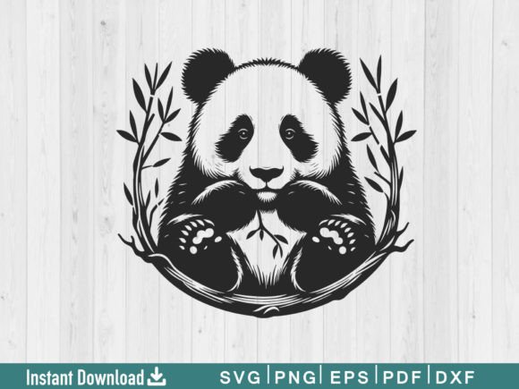 Funny Panda Svg Silhouette Vector File Review