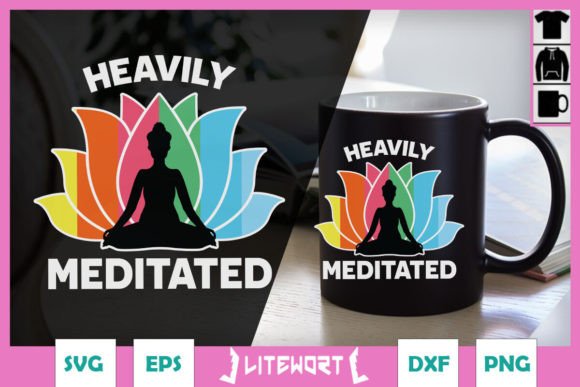 Heavily Meditated Funny Meditation SVG Review