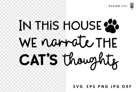 In This House - Funny Cat SVG