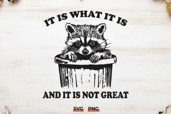 It is What It is Raccoon SVG – Funny PNG Review