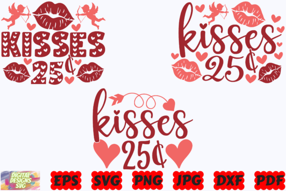 Kisses 25 Cents SVG Funny Valentine s Review
