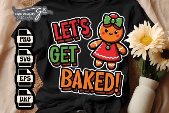 Let s Get Baked Funny Xmas SVG Review for Real Embroidery Projects