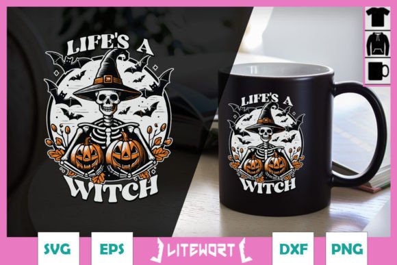 Life s a Witch Retro Funny Halloween SVG Review