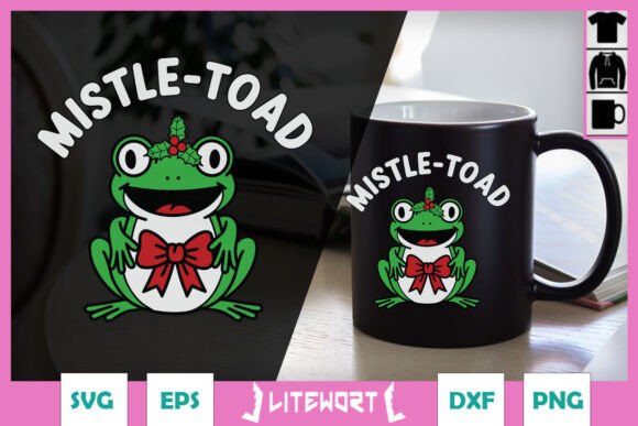 Mistle-toad Christmas Funny Animal SVG Review