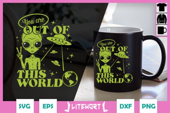 Out of This World Funny Alien SVG Review