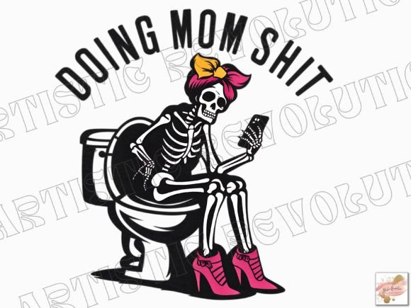 Review: Mom Svg Funny Mom Png Skeleton Mama Design