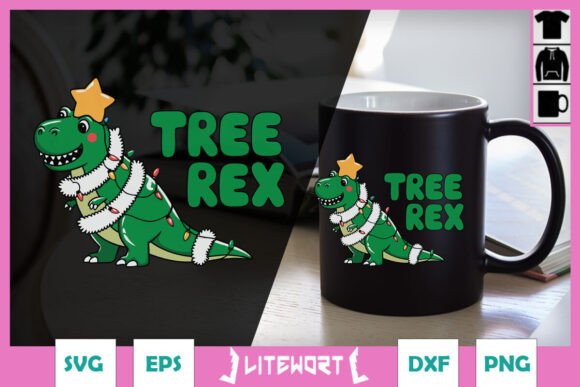 Tree-Rex Christmas Funny Puns SVG Review