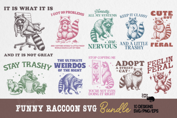 Vintage Funny Raccoon SVG Bundle Review