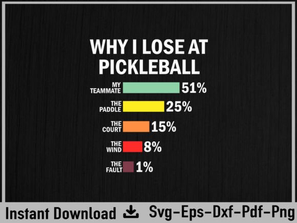 Why I Lose at Pickleball Svg: A Designer Review